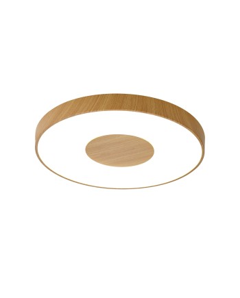 COIN * PLAFÓN REDONDO LED 80W - 2700-5000K - CON MANDO - MADERA